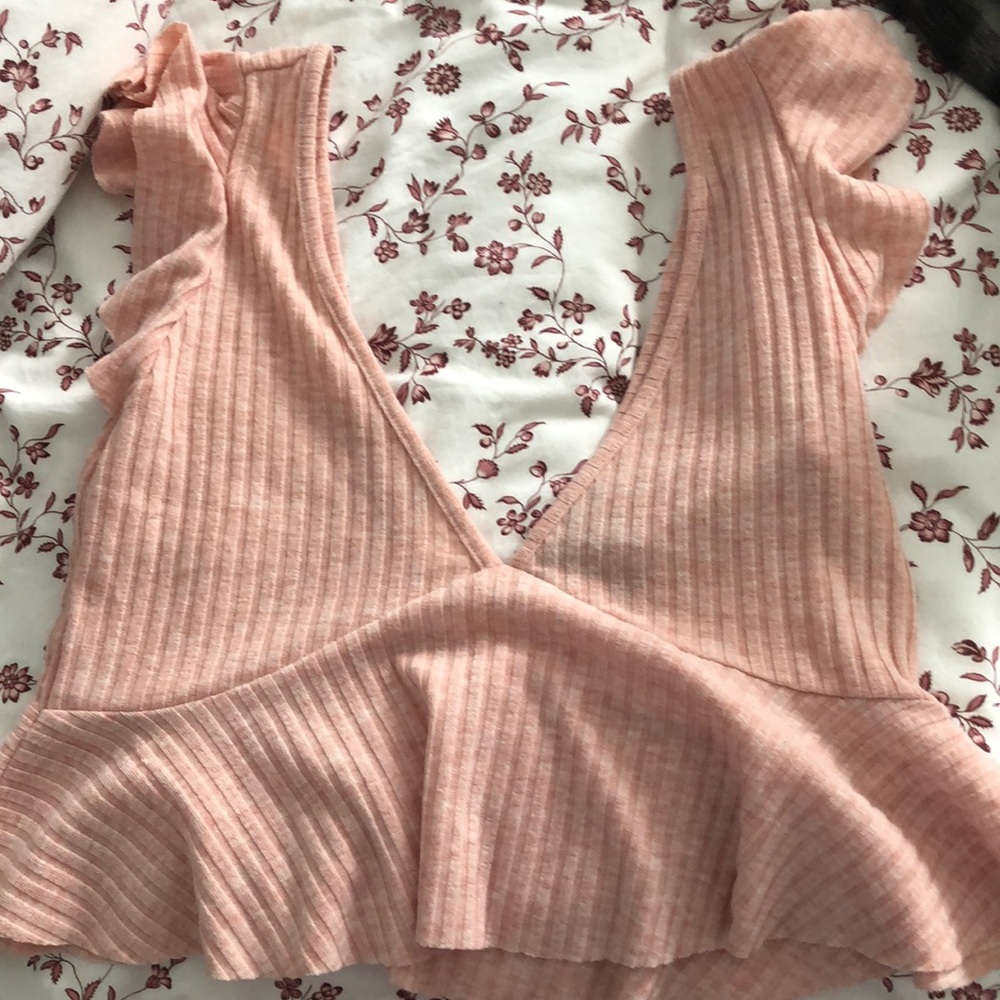 V neck crop top